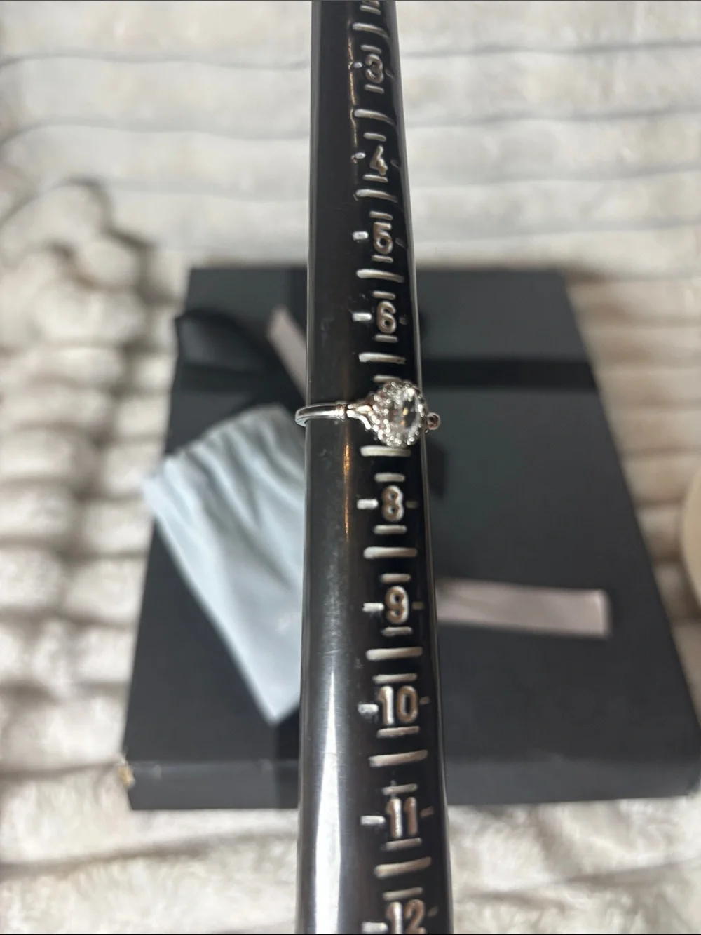 La Blancus Silver tone Size 7 and up Cubic Zirconia Ring NWT